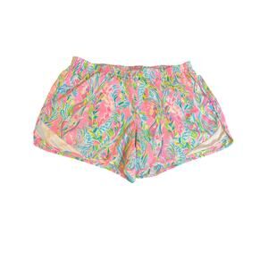 Lilly Pulitzer Pink and Green Athletic Shorts
